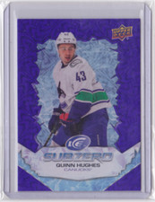 2022-23 UPPER DECK ICE SUBZERO INSERT QUINN HUGHES #SZ-QH VANCOUVER CANUCKS
