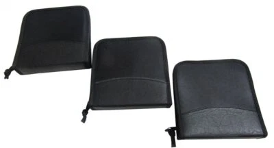 HALFAR 3er Set Aufbewahrung Hüllen je 24 FUR-72 CD DVD Case Mappe Tasche Schwarz