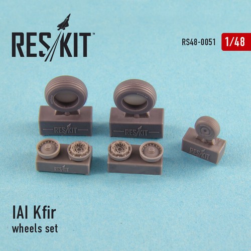 Reskit RS48-0051 - 1/48 - Juego de ruedas Kfir de resina IAI modelo detalle de resina - Imagen 7 de 12