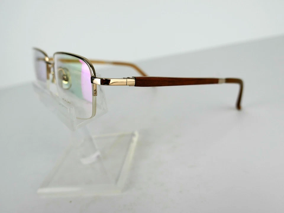 Saki Mod. 804 (GD) Gold / Wood 52 x 19 140 mm Eyeglass Frames - Image 4 of 4