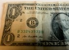 Fancy Serial Number with BookShelf Ends 33243933 One Dollar $1 US POKER BILL — photo 4