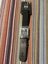 Under Armour Men's Baseball Belt Adjustable Up To Size 42 - Black