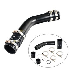 Black Hot Side Intercooler Pipe Kit For 2011-21 Ford 6.7 6.7l Powerstoke Diesel