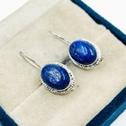 Lazuli Gemstone Jewelry Dangle/Drop Earring 925 Sterling Silver Natural Lapis