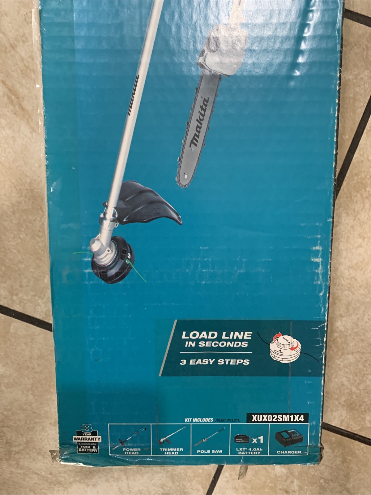 Makita XUX02SM1X4 18V LXT Power Head Kit with Trim and Pole Saw (4 Ah