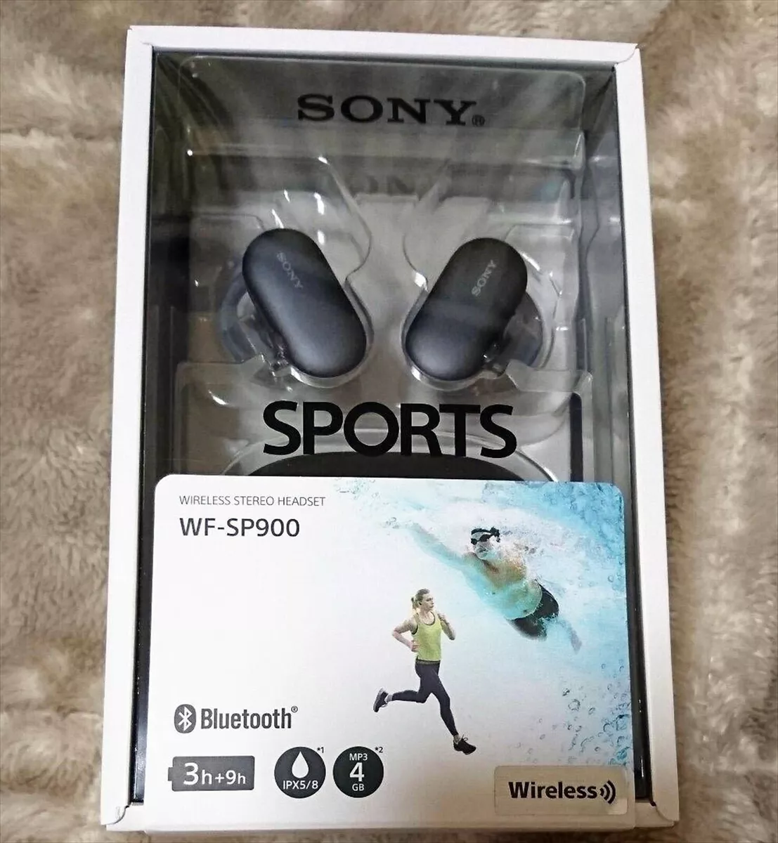 SONY completely wireless earphone WF-SP900 4GB Memory built-in black  WF-SP900 B