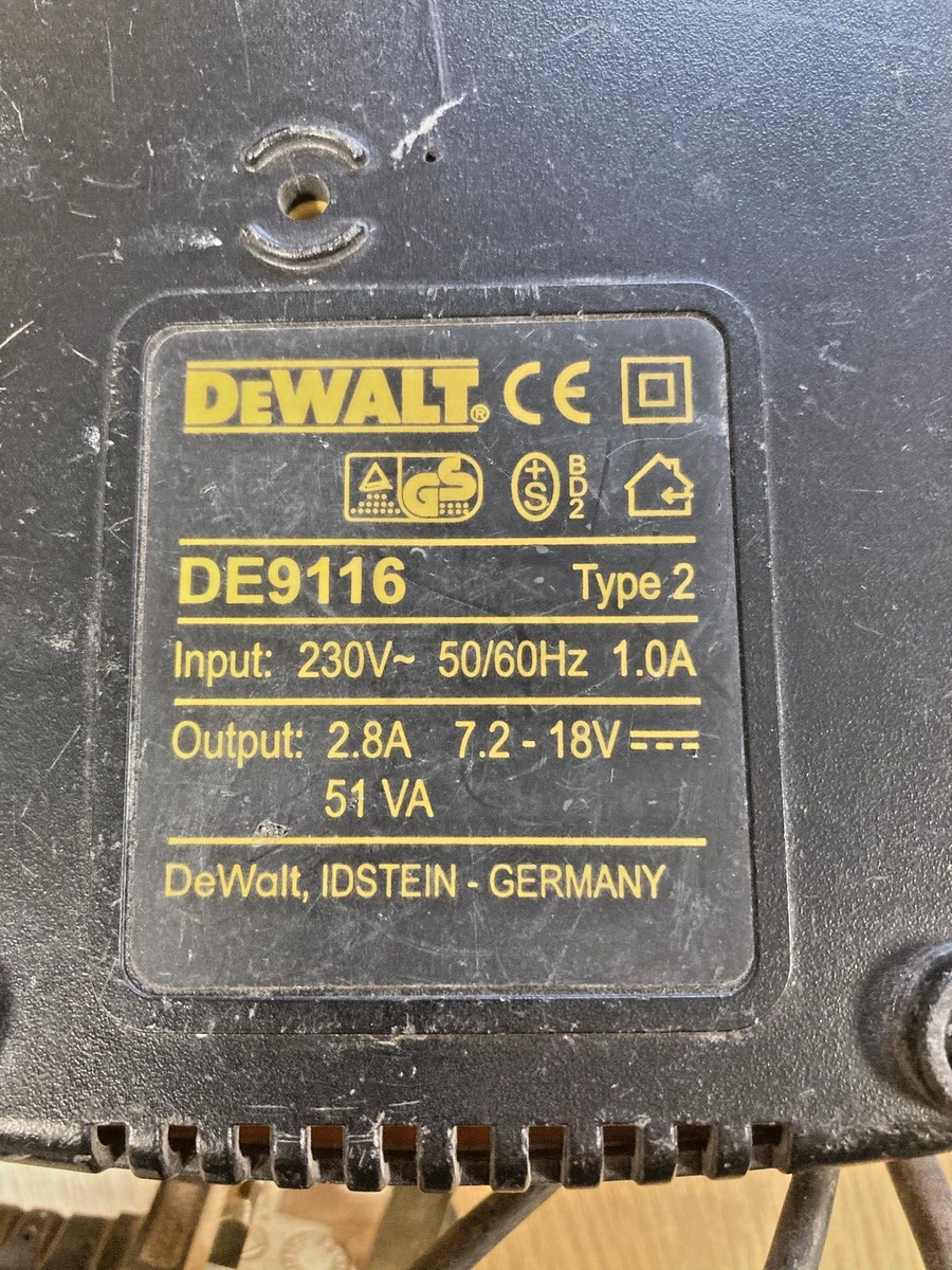 Dewalt de9116 outlet type 2