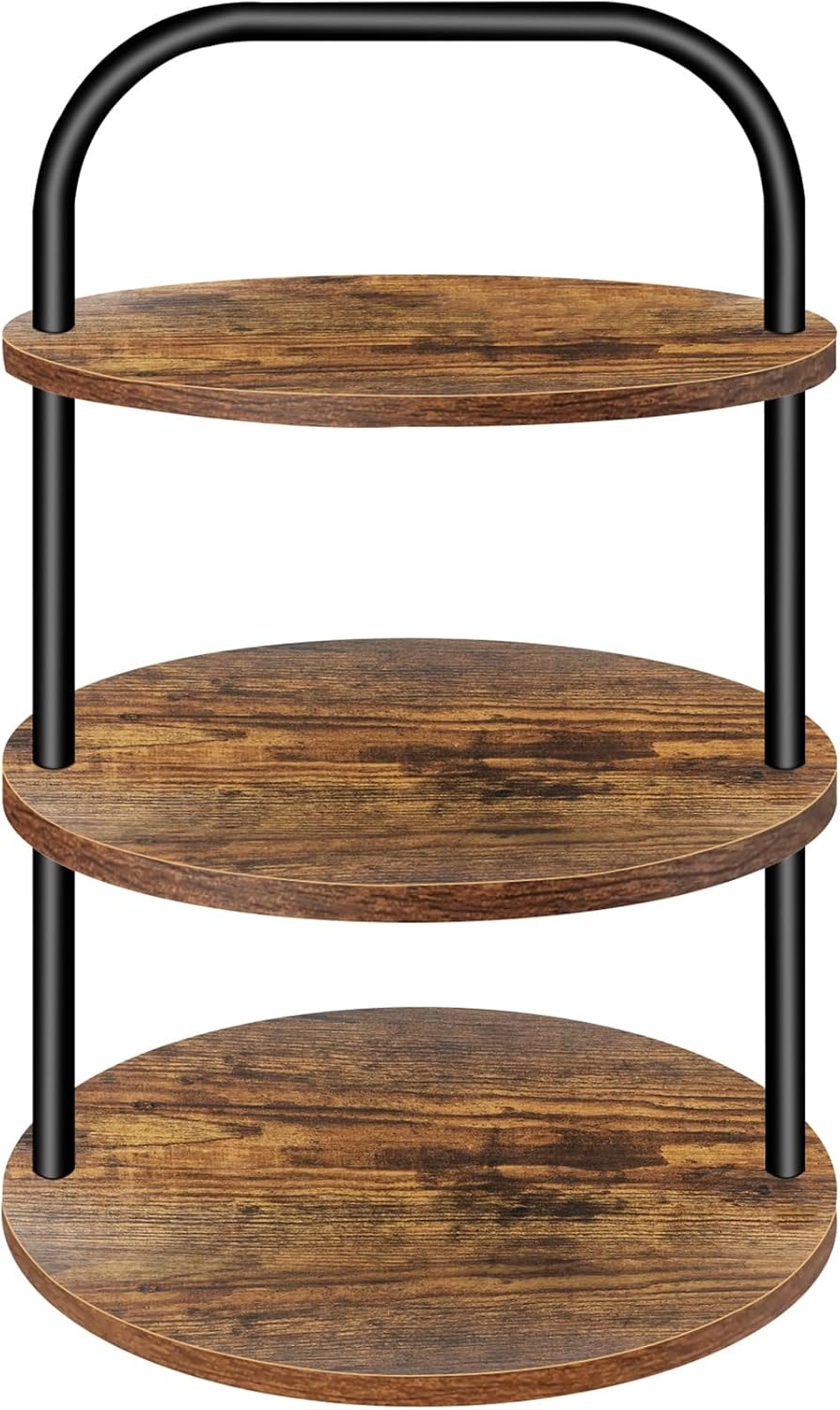 Cupcake Stand for 50 Cupcakes, 3 Tier Wooden Cupcake Stand Large Cupcake Stand D-image