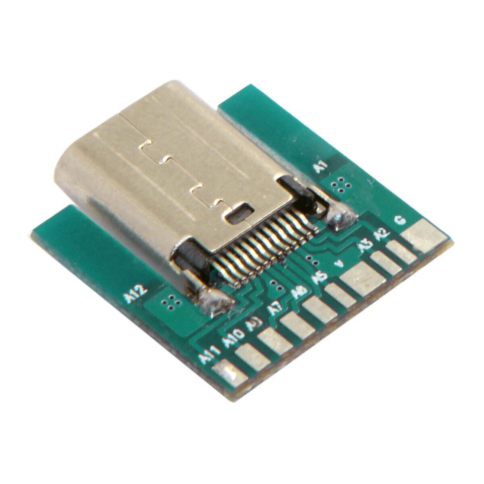 USB-C DIY 24pin USB 3.1 Type C Female Socket Connector type with PC Board - Image 3 of 4