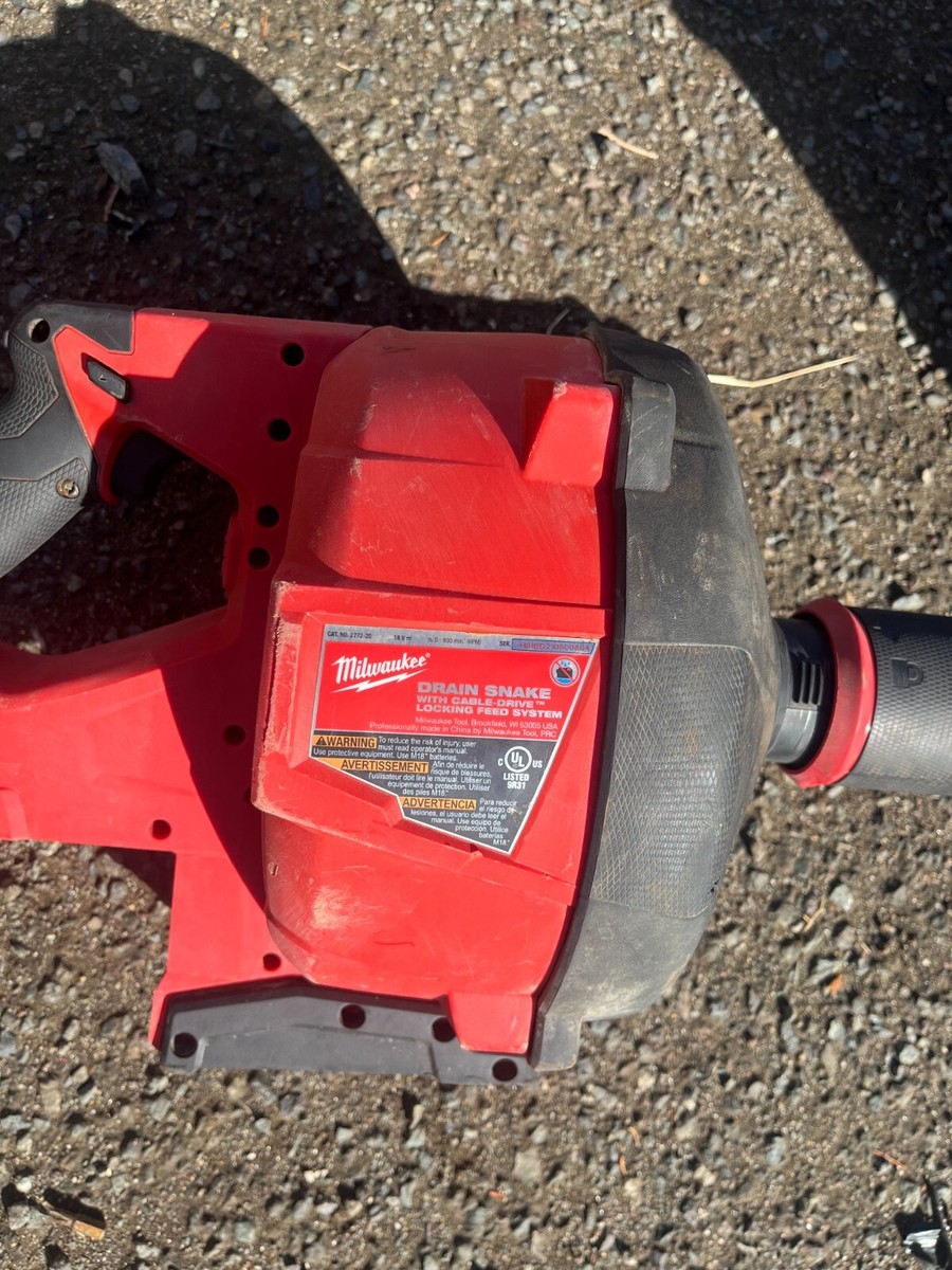 Milwaukee M18 Fuel Drain Snake with Cable Drive (2772-20) AND