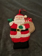 VINTAGE SANTA POT HOLDER HOT PAD - CUTE