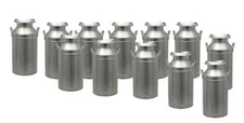 Scale Structures LTD, SS Ltd style MILK CANS, MILK CANS 12 Pack HO scale 1/87