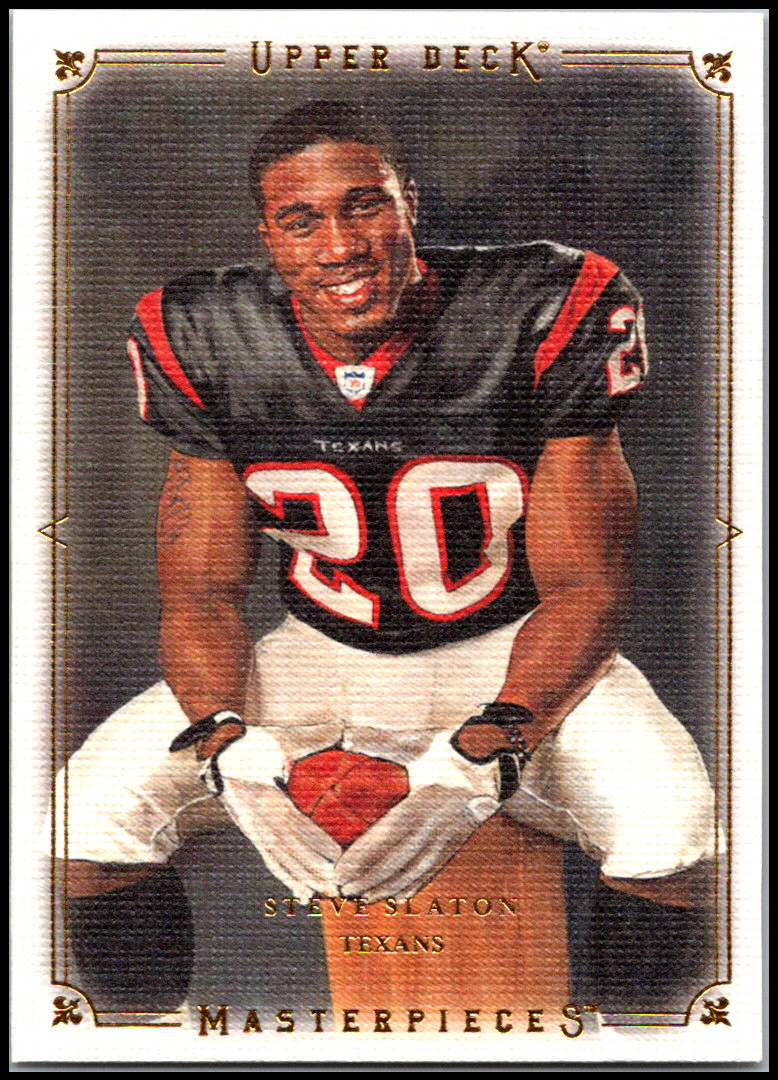Steve Slaton Upper Deck Masterpieces #76 Base