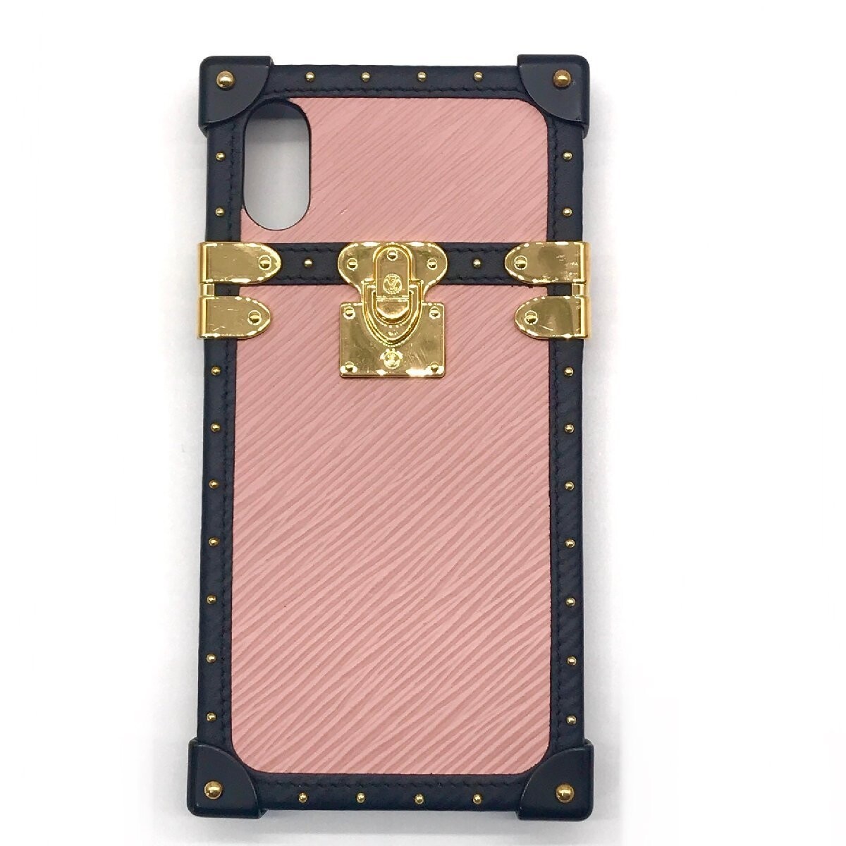 Louis Vuitton Epi leather Trunk iPhone Case X/Xs Pink hard Made in  