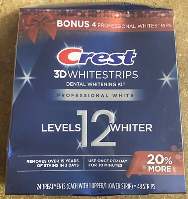 Crest 3D Whitestrips Professional White - 24 Treatments , 48 Strips