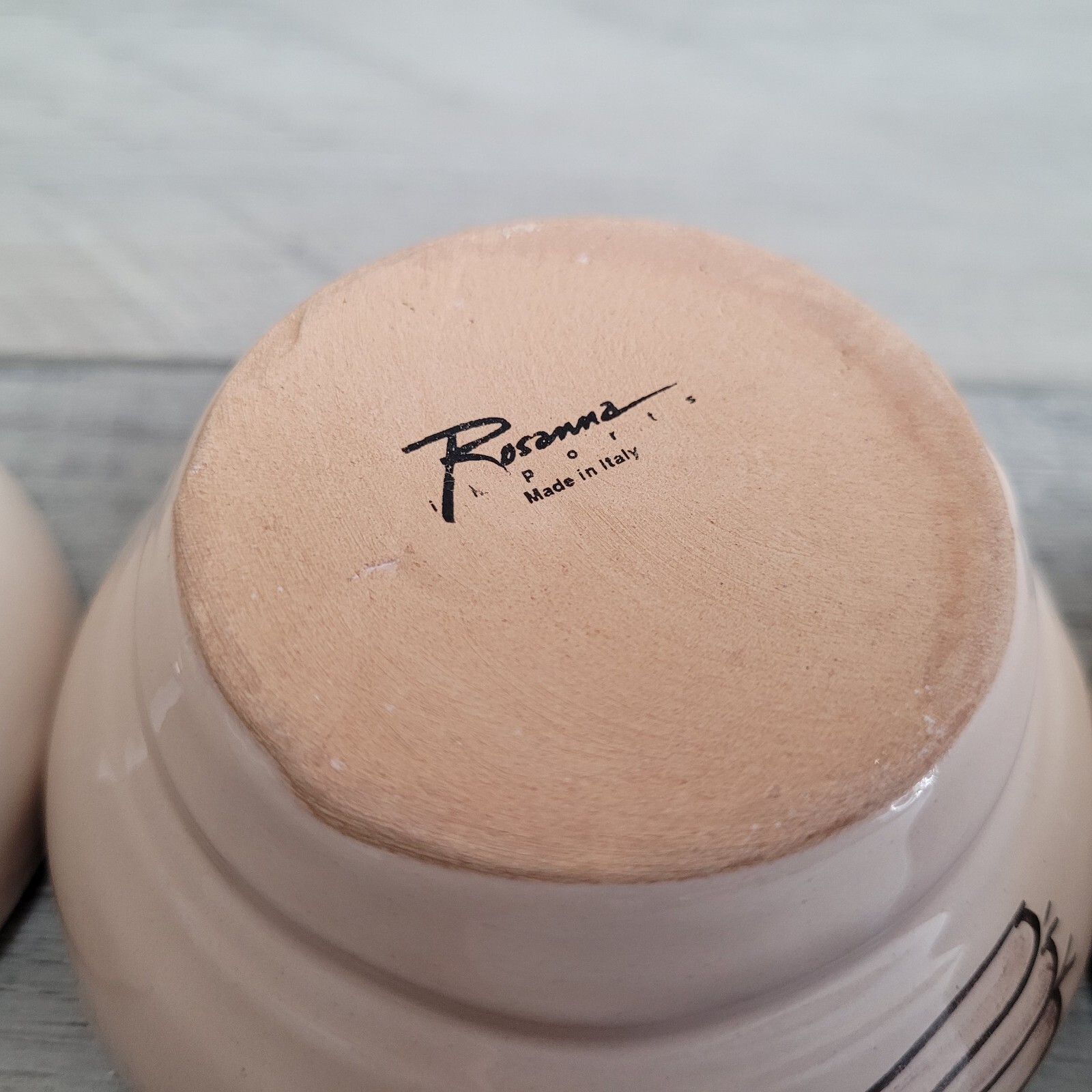 Rosanna Imports Ceramic Hand Painted Small Sauce Bowls Made in Italy Set of 4