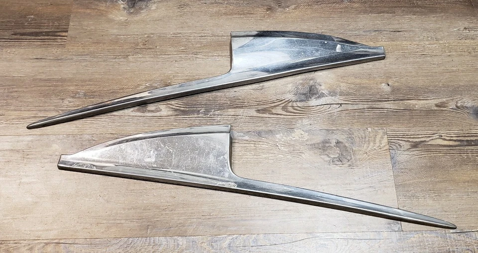 Ford Mainline 1956 cuarto panel carrocería acero inoxidable molduras 2 puertas OEM  Foto 2 de 4