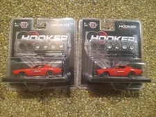 TWO (2) M2 1971 CHARGER HOOKER ORANGE R/T 440 6-PACK #34002 OREILLYS TWO FOR ONE