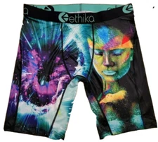 ETHIKA "STREET ART" Multi Color BOXER BRIEF MEN'S SIZE MEDIUM NWT