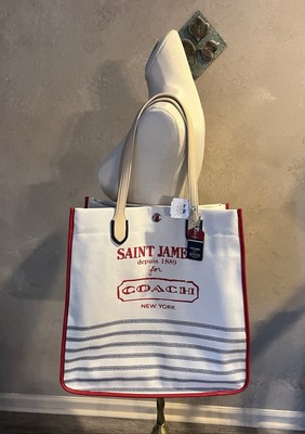 NWT Coach X Saint James Limited Collaboration Nautical Tote Bag XL