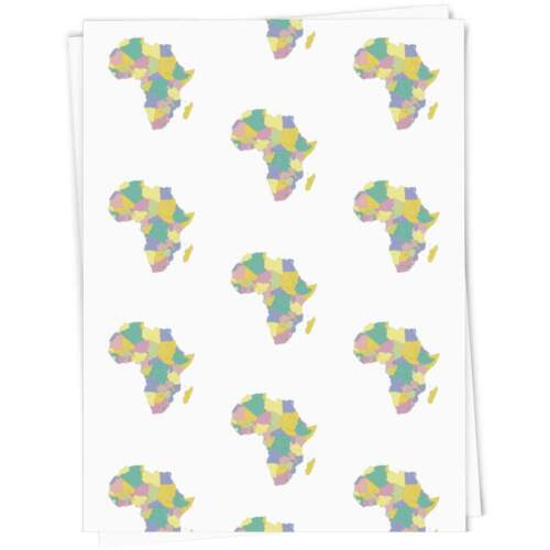 'Map Of Africa' Gift Wrap / Wrapping Paper / Gift Tags (GI037417) - Afbeelding 1 van 8