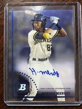 2022 Bowman Heritage Hendry Mendez Prospect Chrome Auto Autograph Brewers