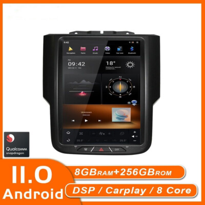 For Dodge Ram 1500 2013-2018 Android Car Radio Tesla Screen 2din Stereo Receiver