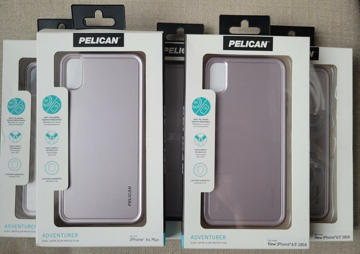 LOT OF 5! Pelican Adventurer iPhone Xs Max Case Metallic Rose Gold