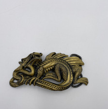 Vintage Brass Chinese Dragon Belt Buckle