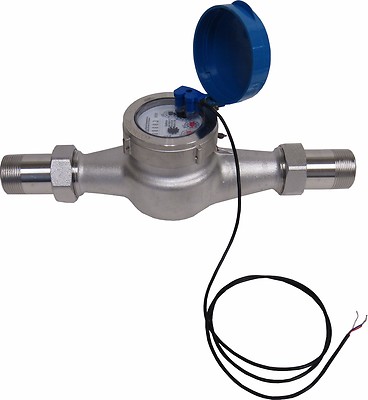 New PRM 1'' NPT 304 Stainless Steel Multi-Jet Cold Water Meter - Pulse Output