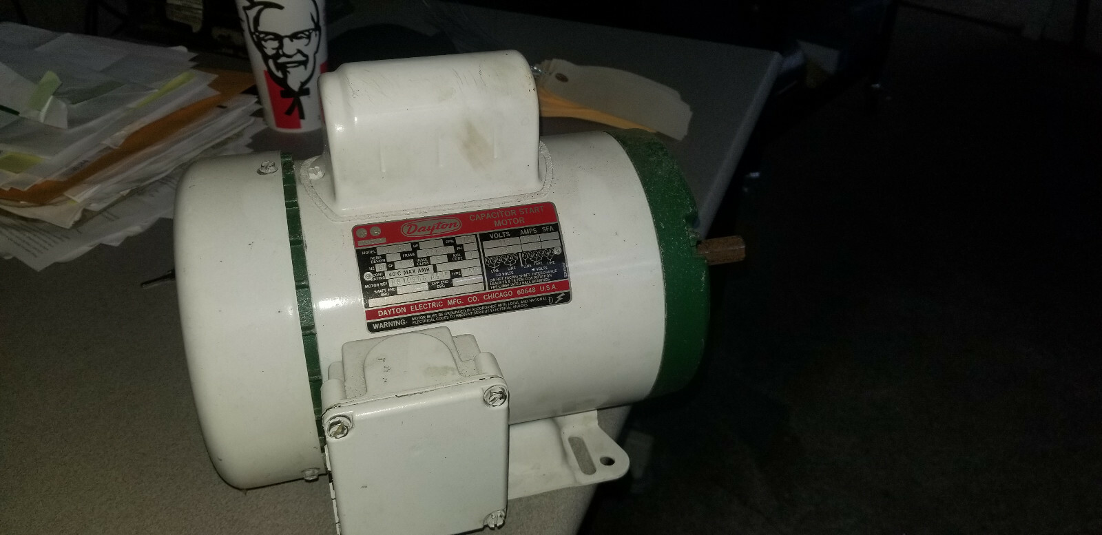 Dayton Capacitor Start Motor LR22132 4K262 1 hp 1725 rpm H56Hc Frame eBay