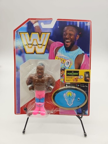 WWE Wrestling Retro Kofi Kingston Action Figure RE...