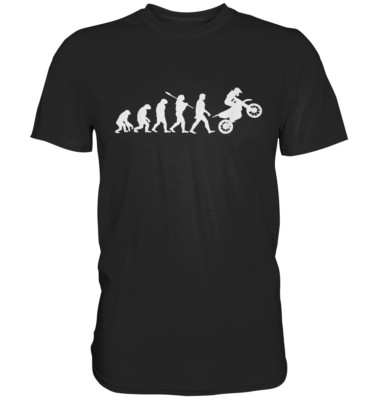 Motorrad Biker Evolution T-Shirt | Motorcycle Motorbike Enduro Motocross