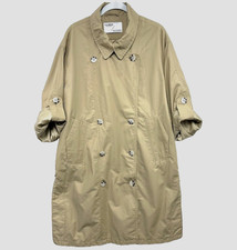 Pull&bear Womens Trench Coat Rain Jacket Oversized Xs Outerwear Lined Neutral