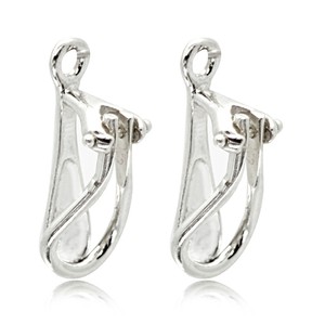 findings earring silver clip sterling nickel hypoallergenic diy