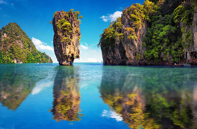 VLIES Fototapete-Khao Phing Kan (3442ah)-Insel Thailand Kotapu James Bond 007