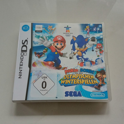 Nintendo DS SEGA Mario & Sonic Olymp. Winterspiele PAL USK 0 Modul+Hülle+Anl.