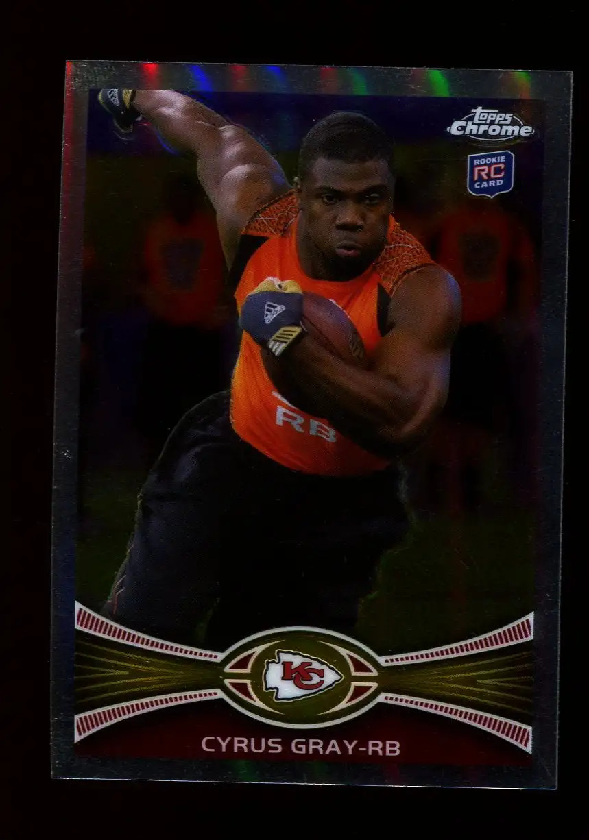 2012 Topps Chrome Refractor #49 Cyrus Gray Kansas City Chiefs RC