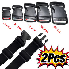 20/50MM PLASTIC RELEASE BUCKLE FASTENER BACKPACK SIDE RELEASE CLIP WEBBING STRAP