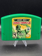 Army Men Sarges Heroes 2 N64 Nintendo 64 Green Cartridge Only