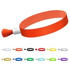 100 Pcs Cloth Wristbands, Disposable Wristbands for Parties Color : Orange  ...