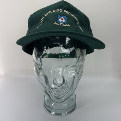 Vintage Alcon Building Products Inc ALCOA Green Snapback Hat Cap USA Made Style