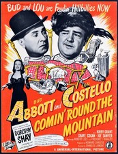 COMIN’ ROUND THE MOUNTAIN 1951 Bud Abbott, Lou Costello TRADE ADVERT