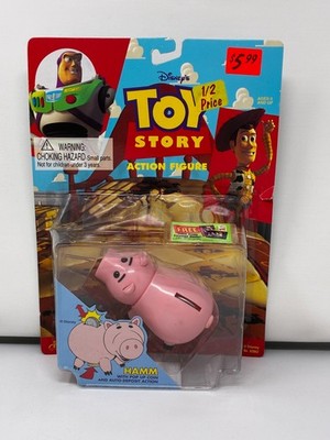 Disney's Toy Story - HAMM (POP UP COIN ACTION)- Action Figure - Thinkway - 1995