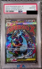Pokemon Karte PSA10 Mega Charizard X Ex Ma M2A 223/193 Japanisch
