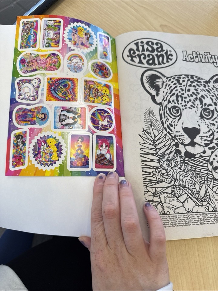 Lisa Frank Coloring Activity Book Casey & Candy Golden Retriever W