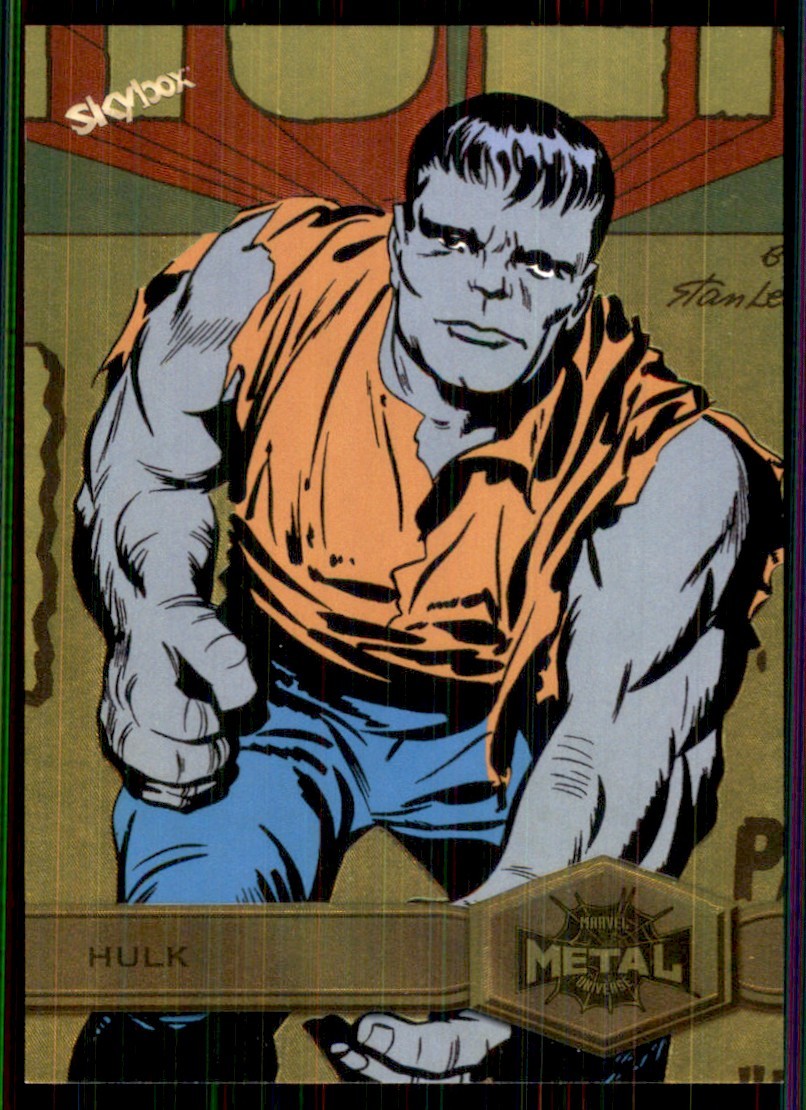 2022 Metal Universe Spider-Man Yellow Light FX #133 Hulk