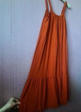 Topshop Orange Women's Boho Ethnic Sundress Size M