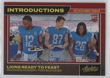 2023 Absolute Introductions Red Spectrum 77/100 Hendon Hooker Jahmyr Gibbs 16wc