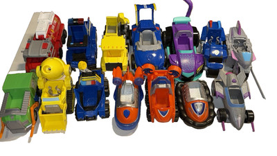 Paw Patrol Vehicles Toy Lot 14 Vehicles Chase Ryder Marshall Sky Rubble Rocky ++